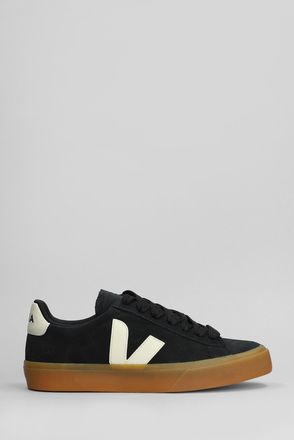 Veja Campo Sneakers In Black Suede