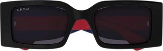 Gucci Violet Rectangular Ladies Sunglasses GG1860S 004 52