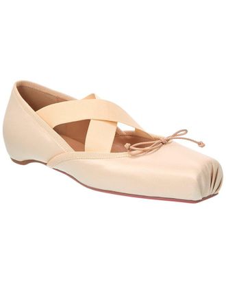 Christian Louboutin Cassiasticina Satin Ballerina Flat