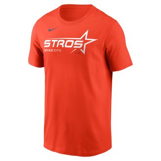 Nike Houston Astros City Connect Wordmark Nike Mens MLB T-Shirt in Orange | N19989LHUS-APT