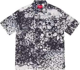 SUPREME x Christopher Wool S/S Shirt White Black SUP-FW21-303