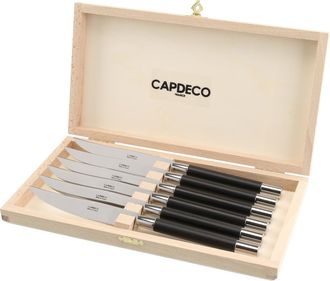 Capdeco Conty - Box of 6 Steak Knives in Blackwood at Nordstrom