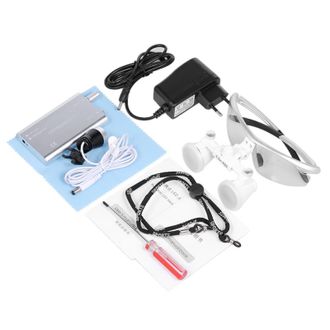 OEM Lupas Binoculares Dentales De 3,5 X 420 Mm Con Linterna Frontal Led Port&aacute;til, Lupas &Oacute;pticas M&eacute;dicas Y Quir&uacute;rgicas De Cristal Con Linterna Frontal Inte