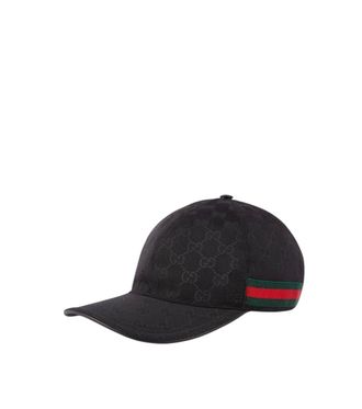 Gucci Black GG Logo Baseball Cap