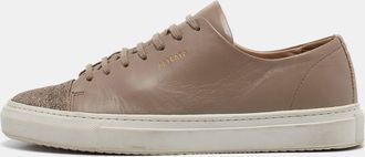 Axel Arigato Beige Leather Lace Up Sneakers