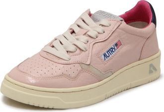 Autry Medalist Low - Dames - Sneakers - Roze - 37 EU - Leer - Schoenen