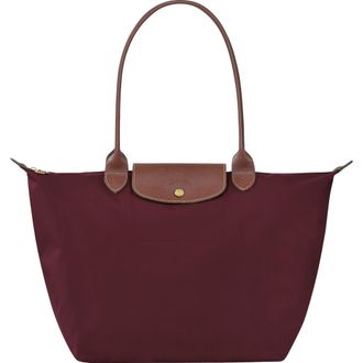 Longchamp Large Le Pliage Tote in Burgundy at Nordstrom