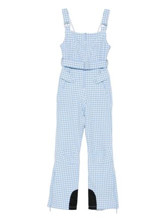 Cordova Fernie checkered belted ski salopette - Blue