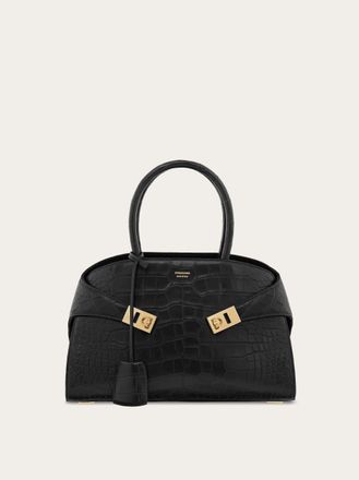 Ferragamo Donna Borsa a mano Hug (M) Nero