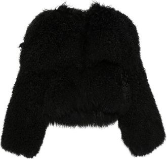 The Attico Faux Fur & Shearling Jassen - Dames - Jassen - Zwart - S - Jassen