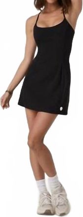 Vuori Clothing One Shot Tennis Dress In Black