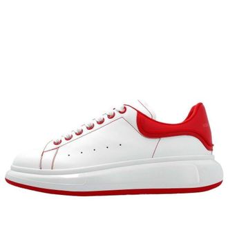 Alexander McQueen Oversized Shoes White Red Outline 735774WICYV9676