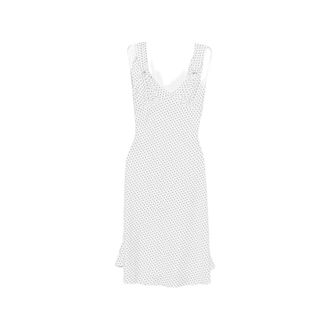 Frankies Bikinis Aurora Polka Dot Ruffled Midi Dress