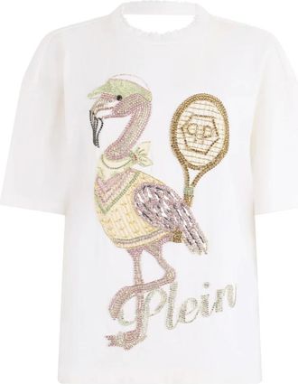 Philipp Plein Dames, Tops, Wit, Maat: M Katoen