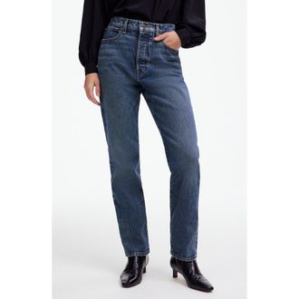 Madewell The 90s Straight Crop Jeans in Concho Wash at Nordstrom Rack, Size 31