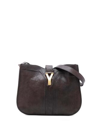 Saint Laurent 2000-2012 Medium Leather Cabas Chyc crossbody bag - Brown