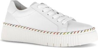 Gabor Womens Low-Top Sneaker In White/multi