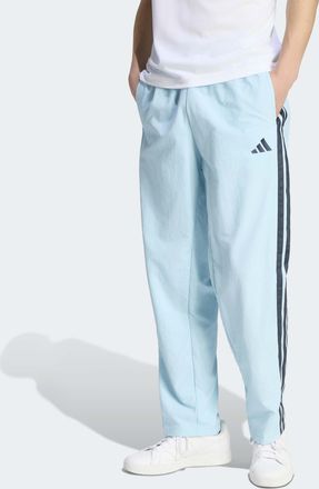 adidas Sporthose ADIDAS SPORTSWEAR ESSENTIALS 3-STREIFEN WOVEN OPEN HEM, Damen, Gr. XXL, N-Gr, icey blau, night navy, night navy, night navy, normal, gr., Ob