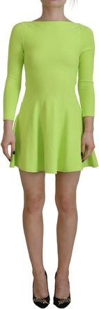 Dsquared2 Dsquared&sup2; Viscose Long Sleeve A-line Sheath Mini Womens Dress (Pre-Owned)
