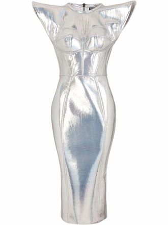 Dolce & Gabbana Abito con effetto metallizzato - Argento