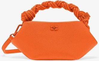 Ganni Orange Grained Mini Bou Bag