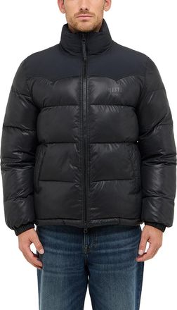 Mustang Outdoorjacke MUSTANG Herren Style Oakfield, Herren, Gr. XXL, schwarz, Popeline, 100% Polyester, unifarben, regular fit, Jacken Outdoorjacke