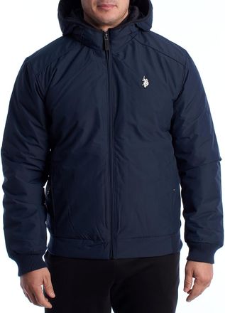 U.S.Polo Association Heren Bomberjack met Hoodie US40125003