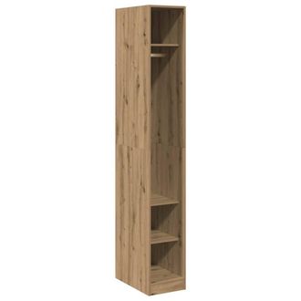 Berkfield Home Wardrobe Artisian Oak 30x50x200 cm Engineered Wood in Brown | Size: 30 x 50 x 200 cm
