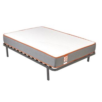 What The Sleep Colch&oacute;n y Canap&eacute;, Muelles ensacados, Gris, 90x190