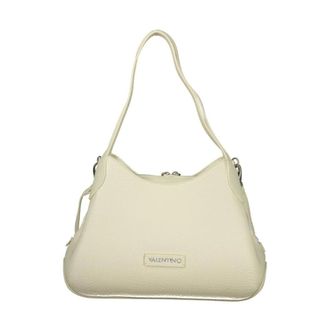 Valentino Shoulder Bags, female, White, Size: ONE SIZE Polyethylene Handbag with Textured Finish