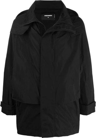 Dsquared2 Black Windbreaker Jacket