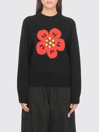 Kenzo Maglia a girocollo in misto lana con fiore Kenzo