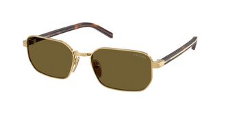 Prada PR D62S 5AK09Z Womens Sunglasses Gold Size 56