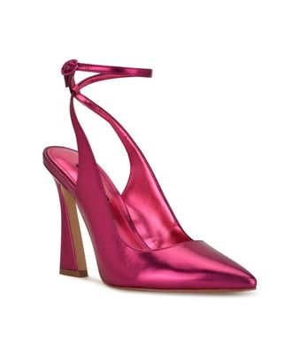 Nine West Tabita Pump Womens Metallic Pink Pointed Toe Stiletto Heel LION686
