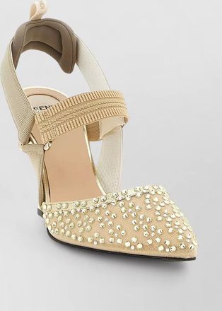 Fendi colibr&igrave; slingback sandals embellished design