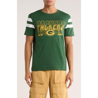 Junk Food NFL Packers Gridiron Cotton Graphic T-Shirt in Hunter at Nordstrom Rack, Size Xx-Large