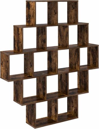 vidaXL Estante De Pared Roble Ahumado 120 X 20 X 136 Cm Vidaxl