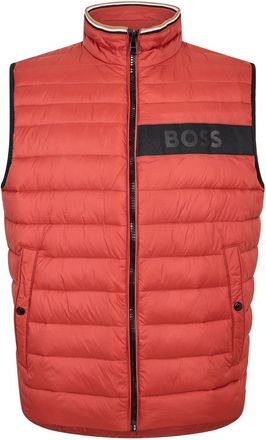 HUGO BOSS Mens Darolan Sleeveless Gilet in Open Brown - Size 36 (Chest)