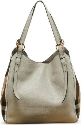 Burberry Borsa tote Canterbury a quadri - Grigio