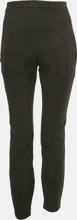 Elisabetta Franchi Black Drill Jersey Trousers