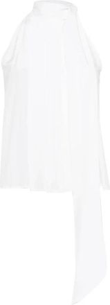 Max Mara Mouwloos Top met Rechte Zoom - Dames - Tops zonder mouwen - Wit - M - Tops