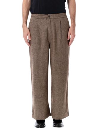 Universal Works Gillespie High-Waist Pleated Wide-Leg Pants