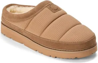 Dearfoams Fireside Grafton Sport Nylon Puff Water Repellent Clog in Driftwood at Nordstrom, Size 12