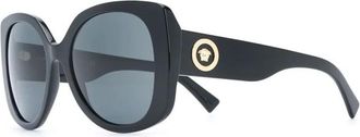Versace Centerboard Zonnebril - Dames - Zonnebrillen - Zwart - 56 MM - Accessoires