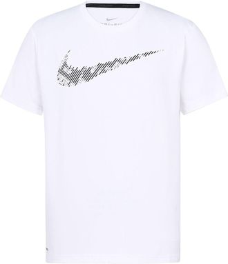 Nike Dri-Fit Printing Training Short Sleeve White CJ4634-100