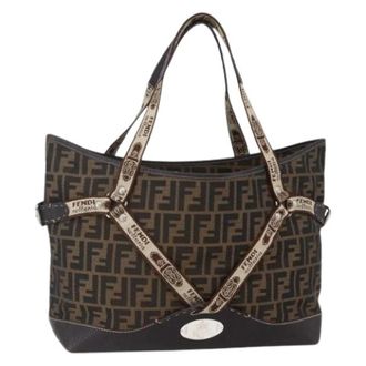 Fendi Pre-owned Canvas Tote Bag - Dames - Vintage Shopper - Veelkleurig - ONE Size - Vintage