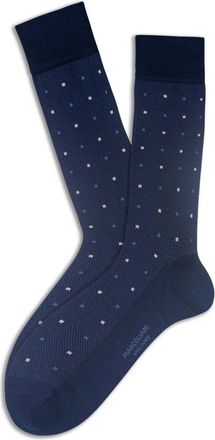 Marcoliani Calze Contemporary Dots - - Underwear - Uomo - Blu - ONE SIZE