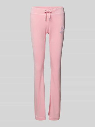 Juicy Couture Sweatpants mit Label-Stitching in Pink, Größe M