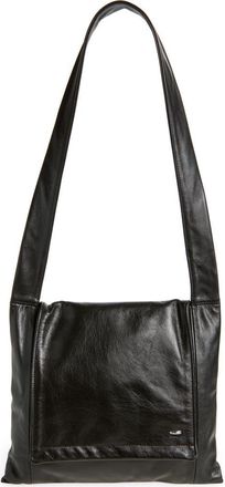 Our Legacy Slim Leather Shoulder Bag in Malleable Black Bull Hide at Nordstrom