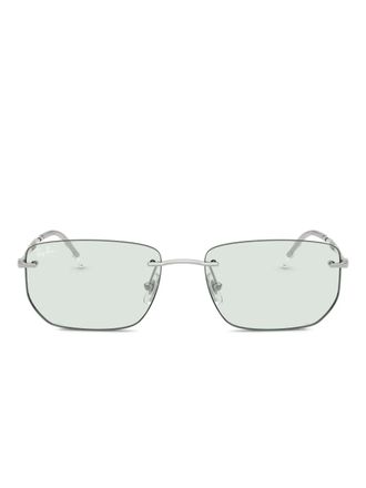 Ray-Ban rimless rectangle-frame sunglasses - unisex - Metal - 56 - Silver